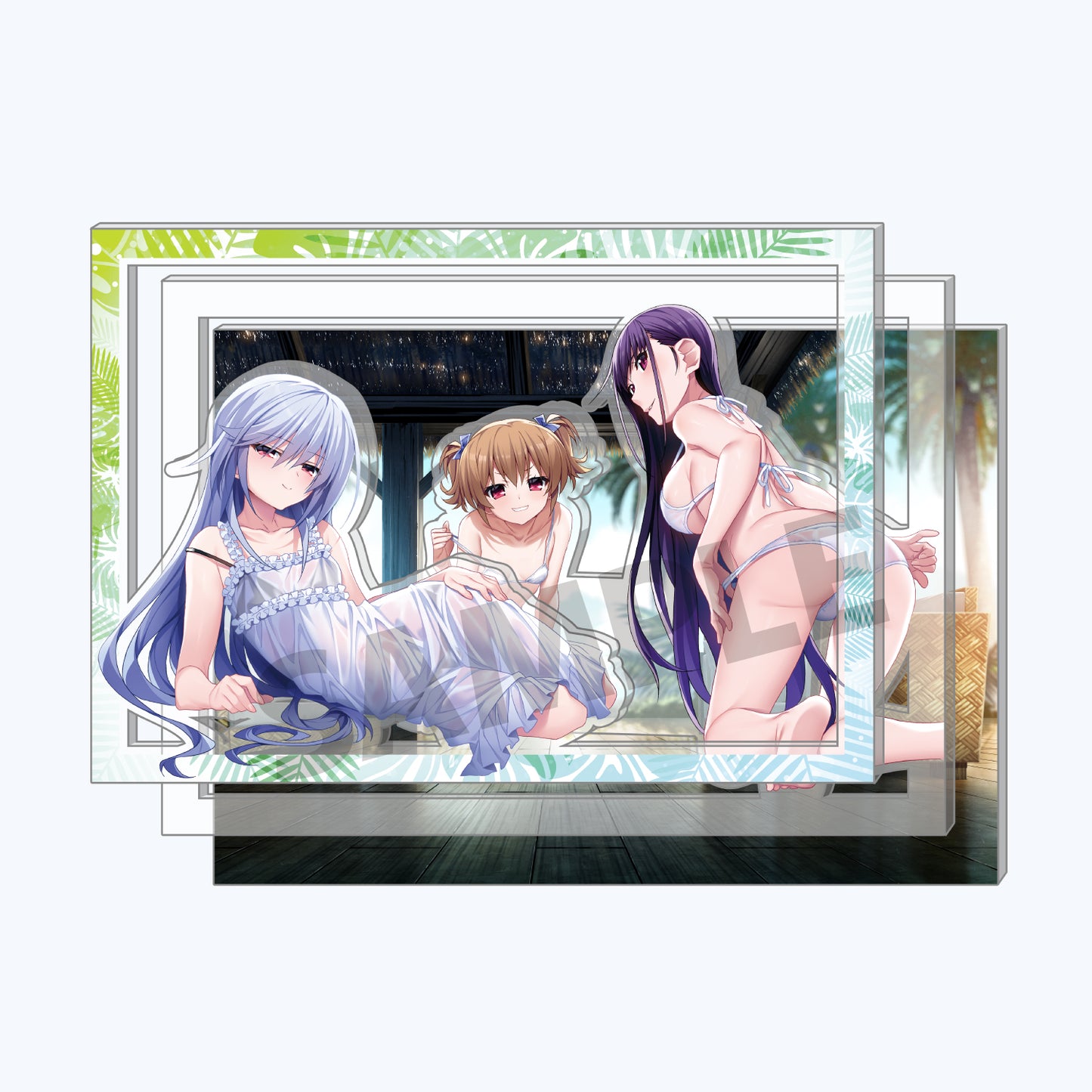 【受注生産】『グリザイア』由美子＆蒔菜＆一姫 3層アクリルスタンド