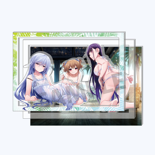 【受注生産】『グリザイア』由美子＆蒔菜＆一姫 3層アクリルスタンド